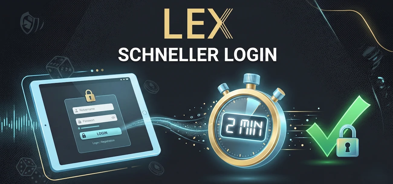 Schneller Lex Casino Login und einfache Registrierung in unter zwei Minuten